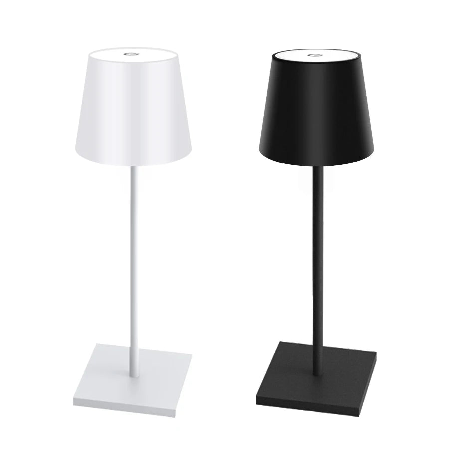 Rechargeable LED Table Lamp Touch Switch 3 Levels Dimmable Desk Lights Bar Club