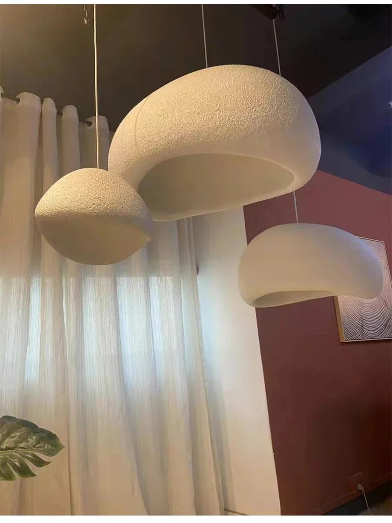 Nordic Wabi Sabi Ceiling Chandelier Modern E27 LED Dining Table Pendant Lights