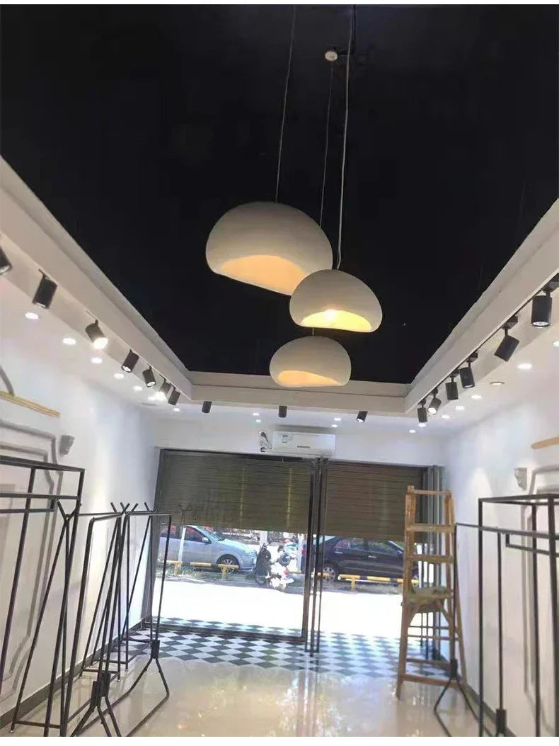 Nordic Wabi Sabi Ceiling Chandelier Modern E27 LED Dining Table Pendant Lights