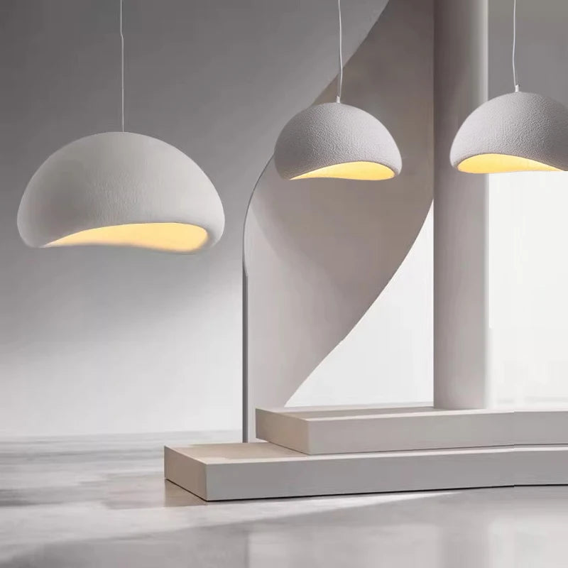Nordic Wabi Sabi Ceiling Chandelier Modern E27 LED Dining Table Pendant Lights